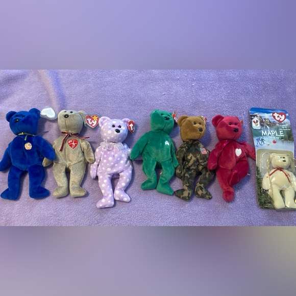 TY Maple the Bear BEANIE BABY IN PACKAGE - Picture 2 of 8